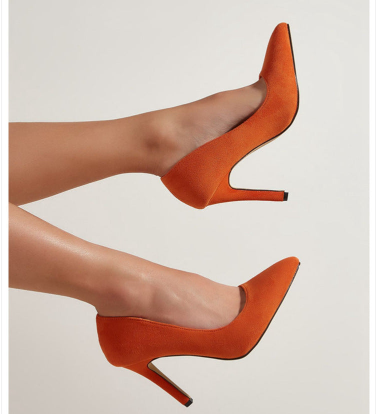 Pointed Toe Suede Stilettos nihaodropshipping