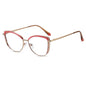 Women's Cat Eye Shaped Metal Frame Glasses nihaodropshipping