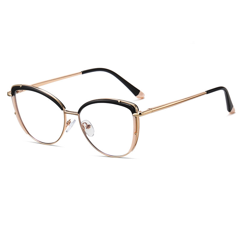 Women's Cat Eye Shaped Metal Frame Glasses nihaodropshipping