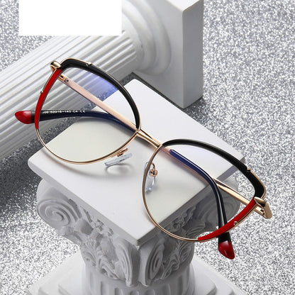 Women's Cat Eye Shaped Metal Frame Glasses nihaodropshipping