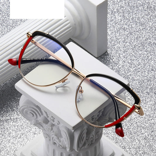 Women's Cat Eye Shaped Metal Frame Glasses nihaodropshipping