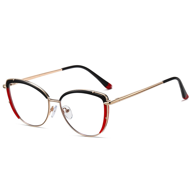 Women's Cat Eye Shaped Metal Frame Glasses nihaodropshipping