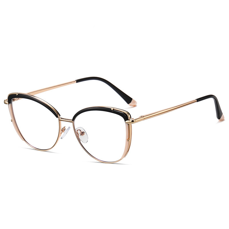 Women's Cat Eye Shaped Metal Frame Glasses nihaodropshipping