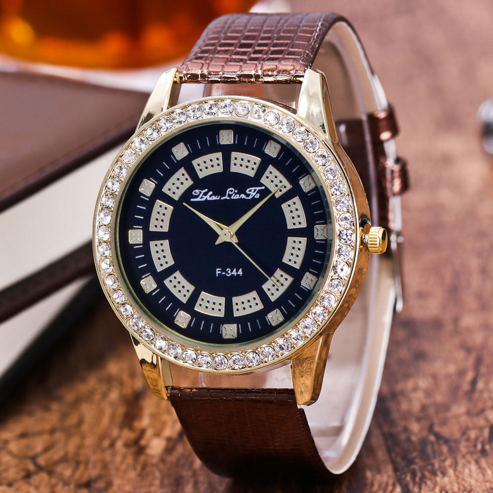 Men's High End Disc Point Diamond Watch nihaodropshipping