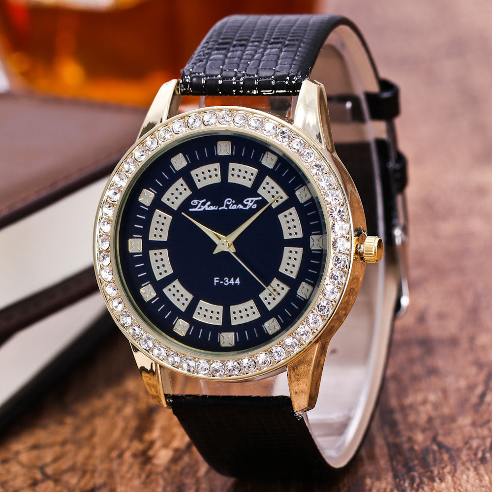 Men's High End Disc Point Diamond Watch nihaodropshipping