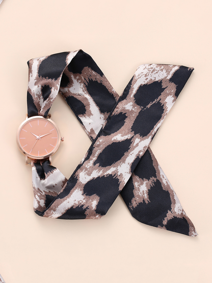 Women's Quartz Wristwatch with Fashion Scarf for Band nihaodropshipping