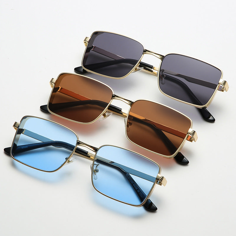 Retro Style Square Metal Sunglasses nihaodropshipping