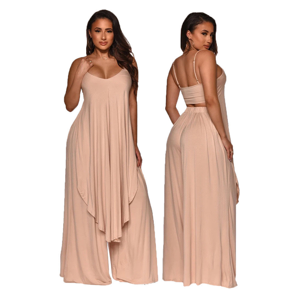 Plus Size 2 Piece Loose Camisole and Pants Set nihaodropshipping