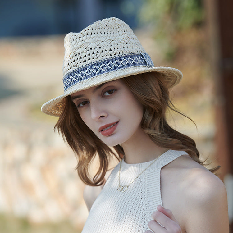 Weave Style Straw Fedora nihaodropshipping