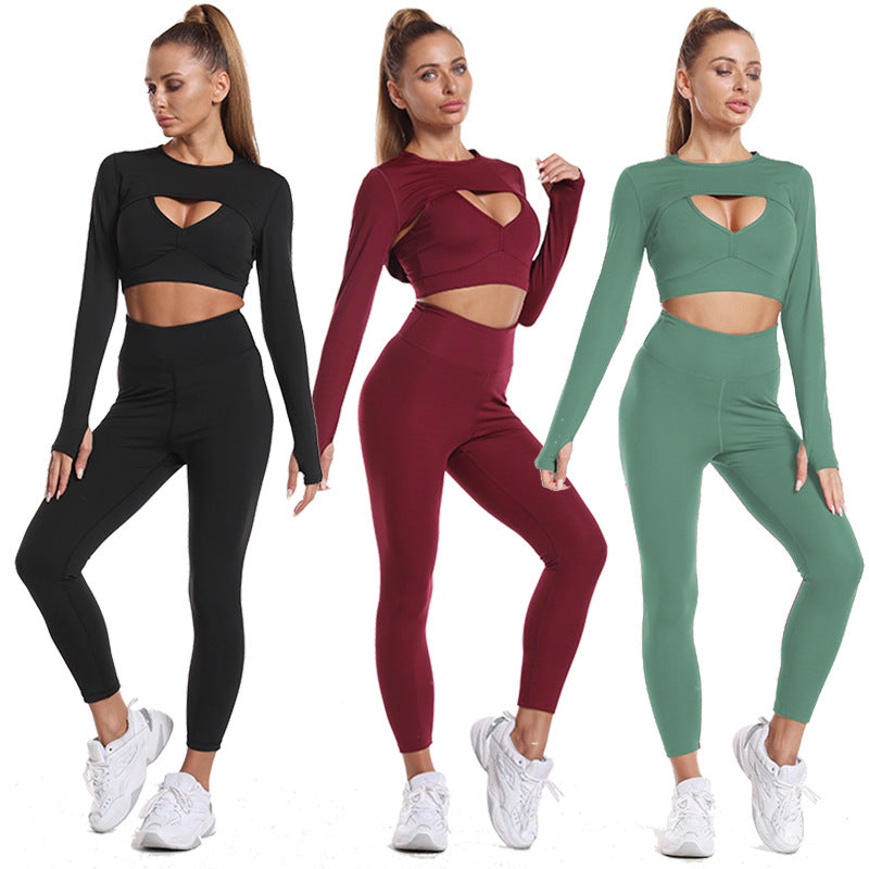 Women's 3 Piece High Waist Yoga Set nihaodropshipping