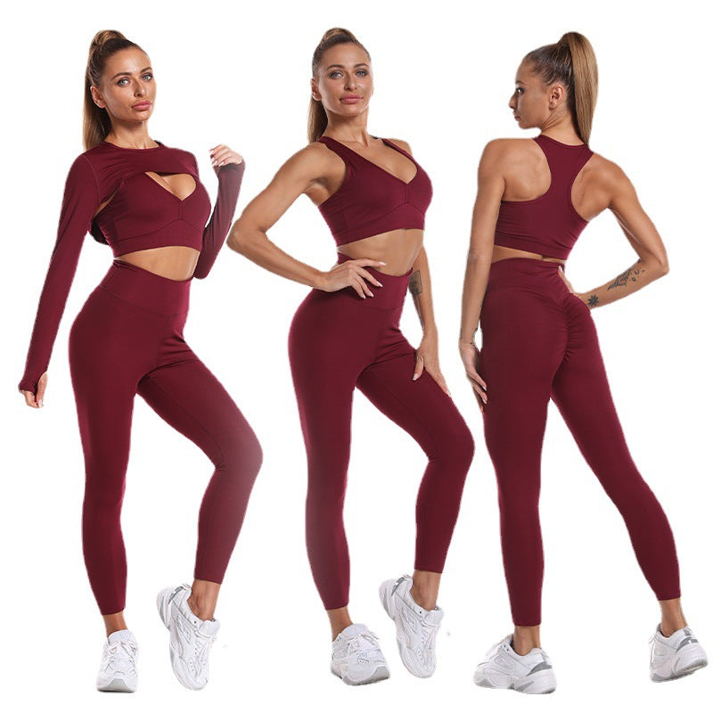 Women's 3 Piece High Waist Yoga Set nihaodropshipping