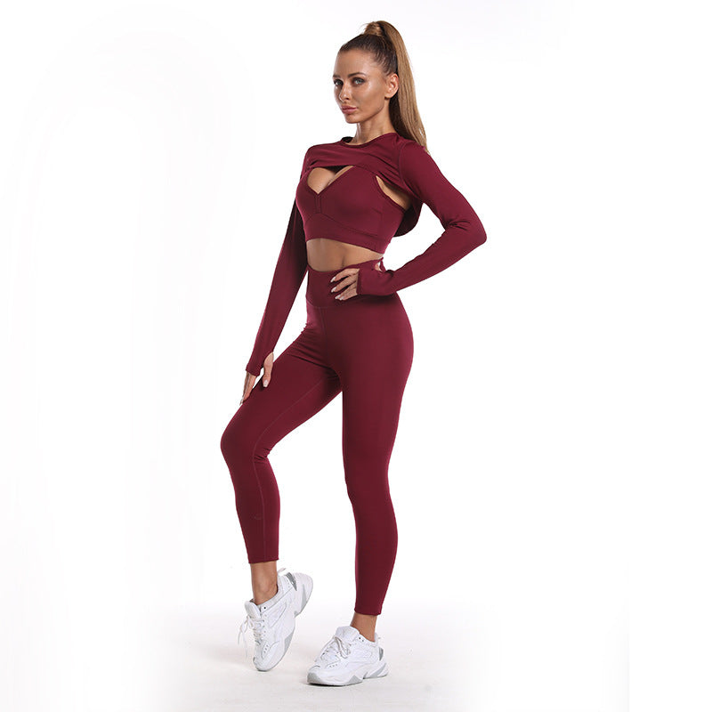 Women's 3 Piece High Waist Yoga Set nihaodropshipping