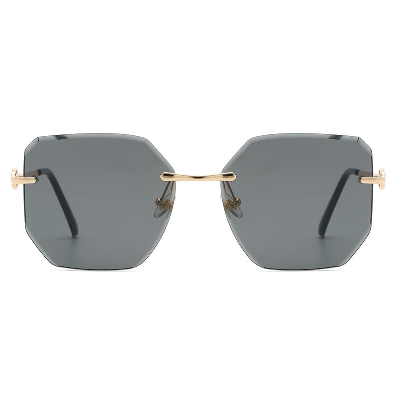 Rimless Polygonal Sunglasses nihaodropshipping