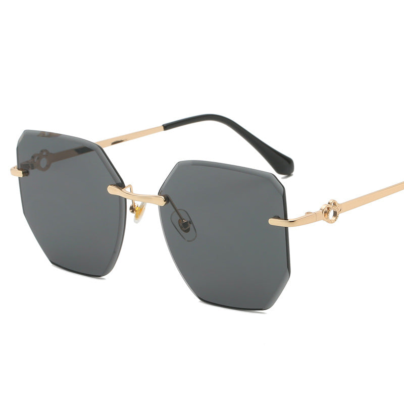 Rimless Polygonal Sunglasses nihaodropshipping