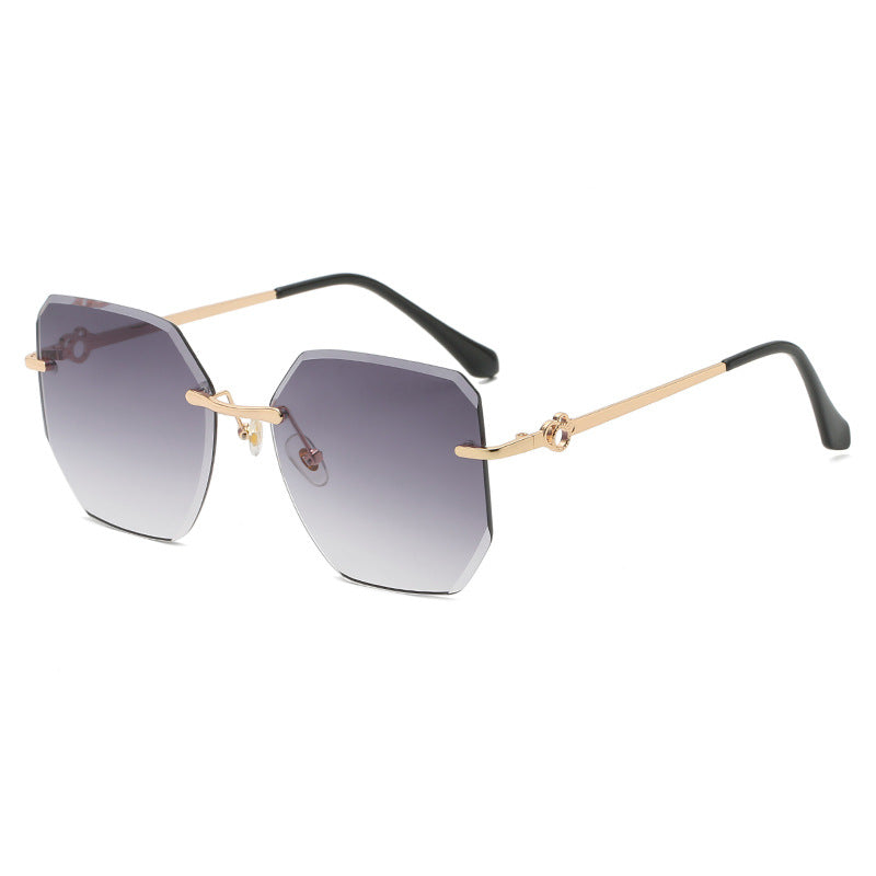 Rimless Polygonal Sunglasses nihaodropshipping