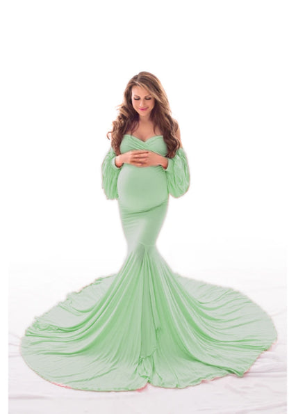 Maternity Gown for Pregnancy Photo Shoot nihaodropshipping