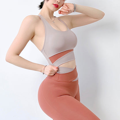 Womens High Waist Crisscross Yoga Set nihaodropshipping