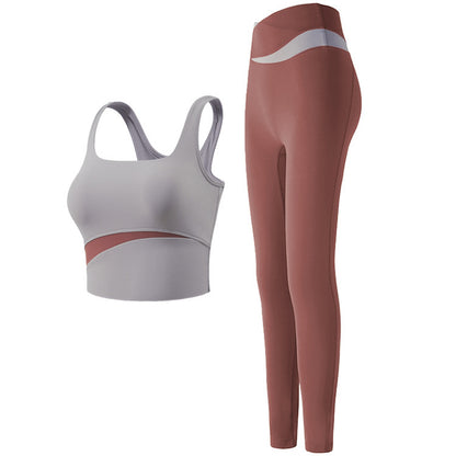 Womens High Waist Crisscross Yoga Set nihaodropshipping