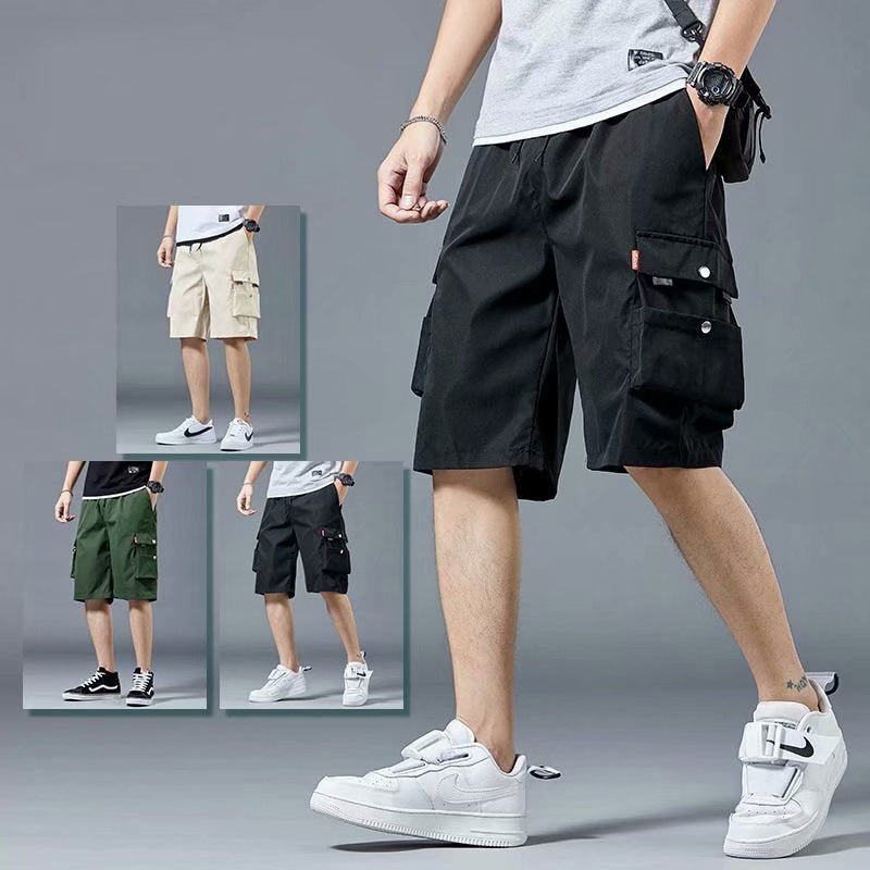 Men's Loose Casual Pants Multi-Pocket Shorts nihaodropshipping