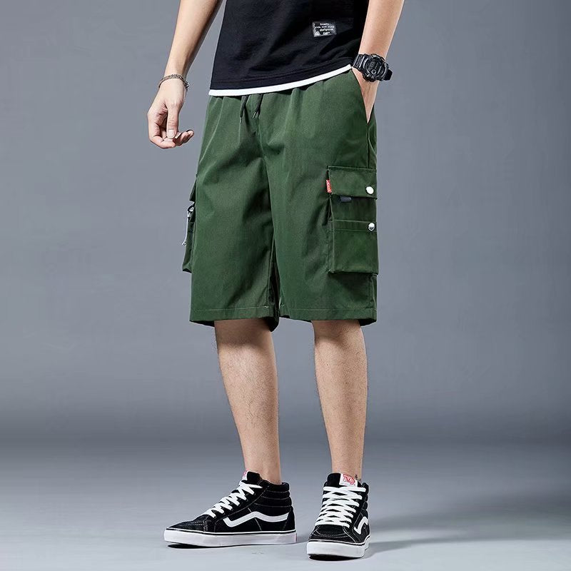 Men's Loose Casual Pants Multi-Pocket Shorts nihaodropshipping