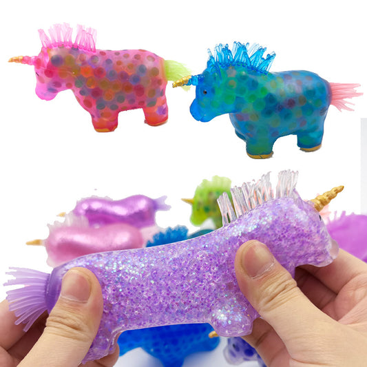 ⚠️ Kid's Colorful Squish Beads Unicorn Decompression Toy nihaodropshipping