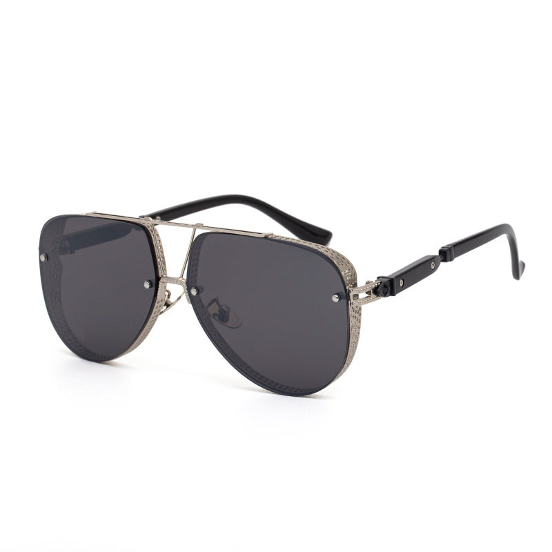 Men's Double Beam Full Metal Frame Sunglasses nihaodropshipping