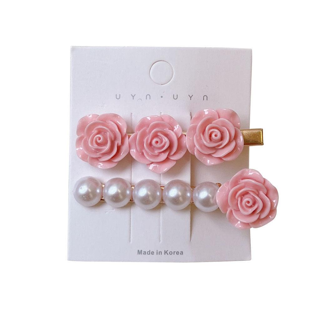 Pink Flower Small Hair Clip Sweet Cute Hair Accessories nihaodropshipping