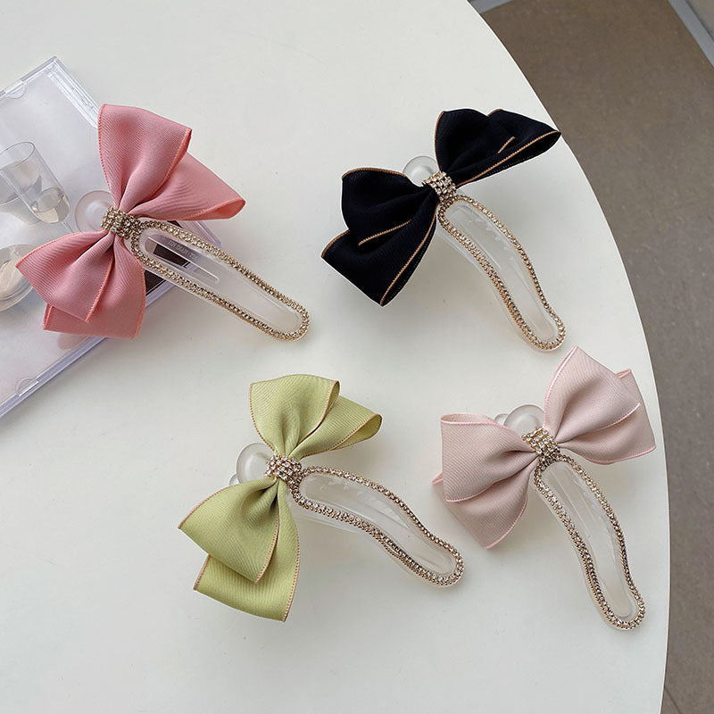 Women's Fashion Sweet Bow Knot Cloth Headwear Hair Clip nihaodropshipping