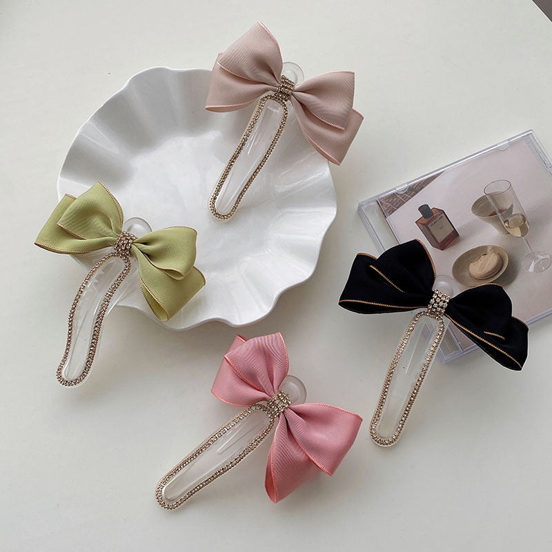 Women's Fashion Sweet Bow Knot Cloth Headwear Hair Clip nihaodropshipping