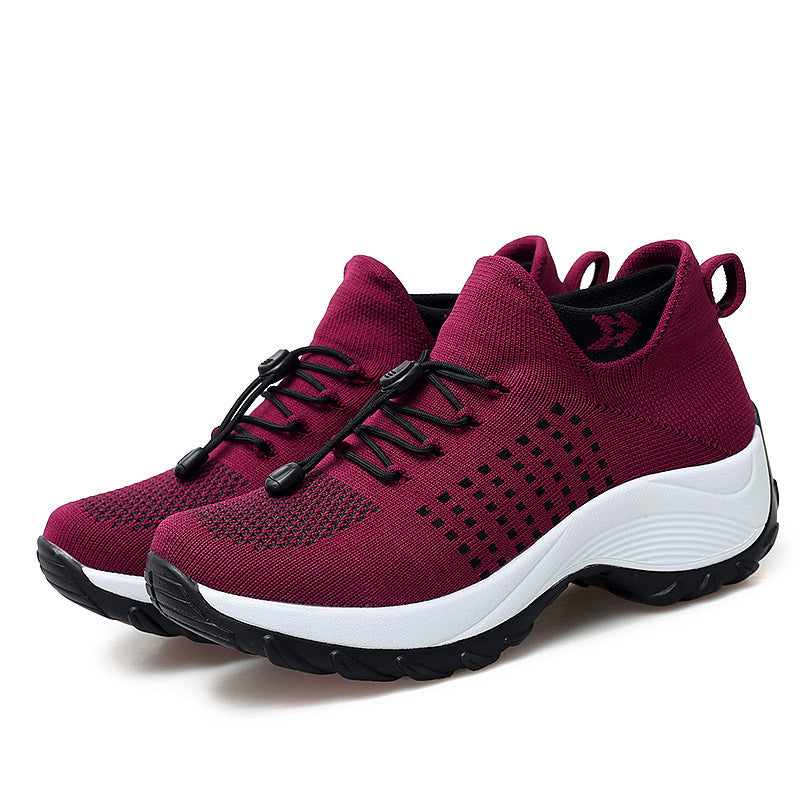 Women's Mesh Sports Shoes Drawstring Laces nihaodropshipping