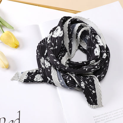 Women's Floral Silk Scarf for Multiple Uses nihaodropshipping