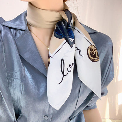 Women's Retro Style Silk Scarf Necktie nihaodropshipping