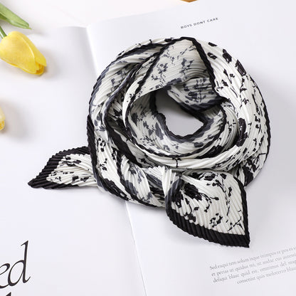 Women's Floral Silk Scarf for Multiple Uses nihaodropshipping