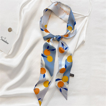 Women's Skinny Silk Scarf Necktie nihaodropshipping