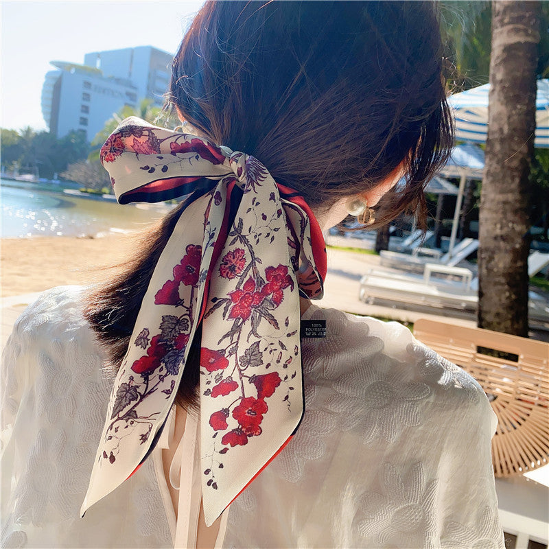 Women's Skinny Silk Scarf Necktie nihaodropshipping