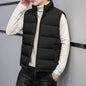 Men's Casual Fashion Solid Color Polyester Zipper Vest nihaodropshipping