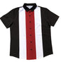 Men's Retro Style Casual Stripe Polyester Short Sleeve Button Up Shirt nihaodropshipping