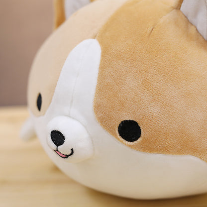 Soft Corgi Doll Log Style Puppy Plush Doll nihaodropshipping