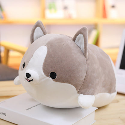 Soft Corgi Doll Log Style Puppy Plush Doll nihaodropshipping