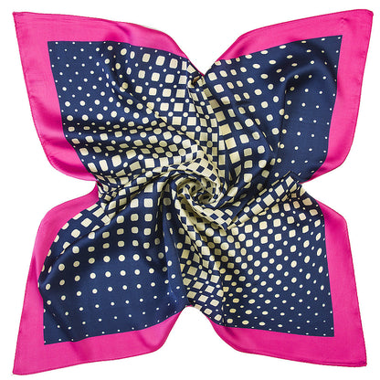 Women's Silk Scarf with Geometric Patterns nihaodropshipping