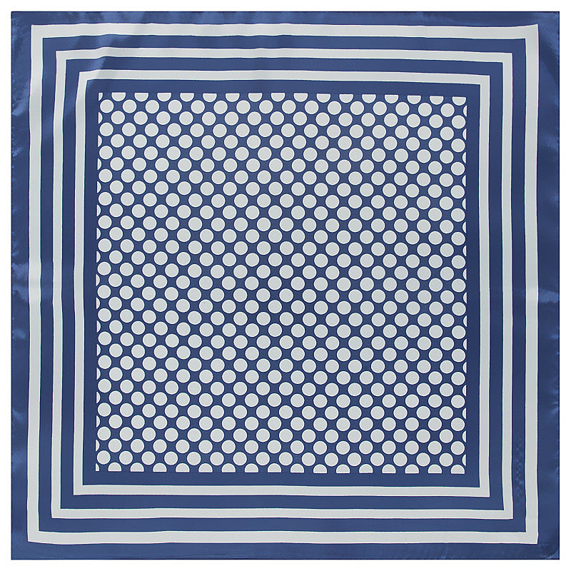 Women's Silk Scarf with Geometric Patterns nihaodropshipping