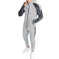 Men's Slim Fit Zip Jogger Set Jacket and Sweatpants nihaodropshipping