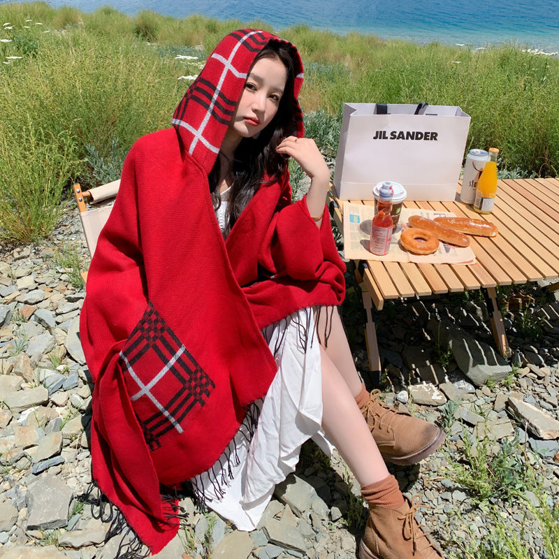 Women's Hooded Scarf Cloak nihaodropshipping