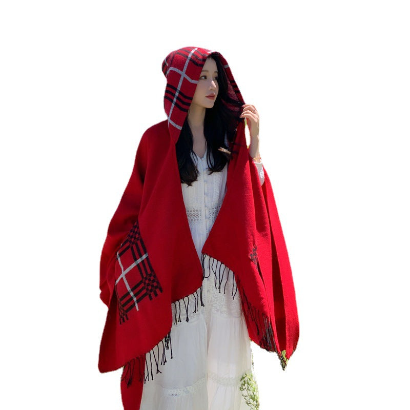 Women's Hooded Scarf Cloak nihaodropshipping