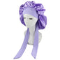 Women's Large Satin Hair Bonnet With Tie Front nihaodropshipping