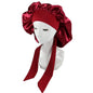 Women's Large Satin Hair Bonnet With Tie Front nihaodropshipping