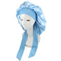 Women's Large Satin Hair Bonnet With Tie Front nihaodropshipping