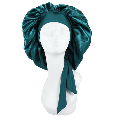 Women's Large Satin Hair Bonnet With Tie Front nihaodropshipping