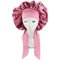 Women's Large Satin Hair Bonnet With Tie Front nihaodropshipping