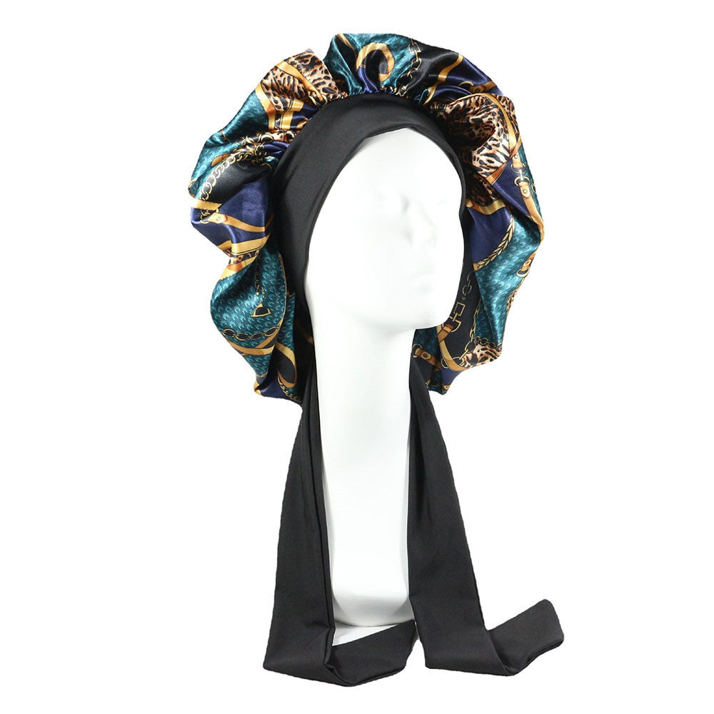 Women's Large Satin Hair Bonnet With Tie Front nihaodropshipping